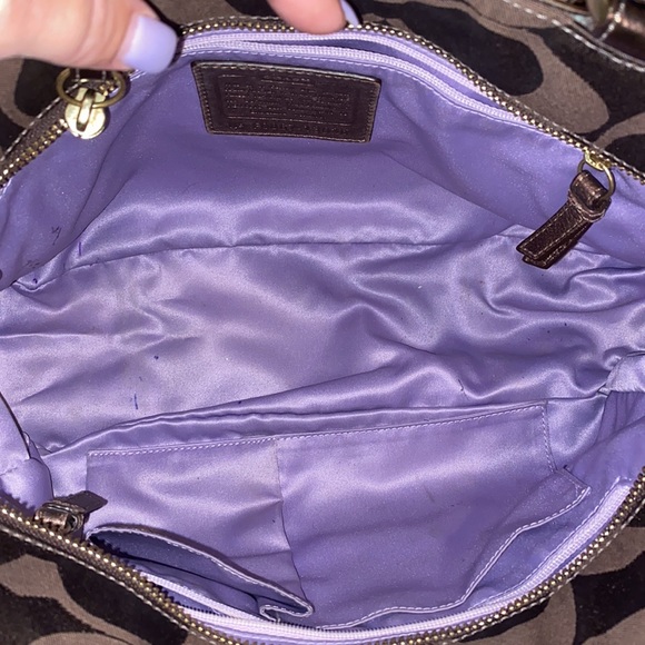 Brown Coach purse with wallet - Picture 6 of 6